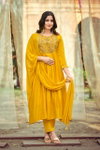 Noor By Ossm Mal Chanderi Embroidery Wholesale Kurti With Bottom Dupatta In India